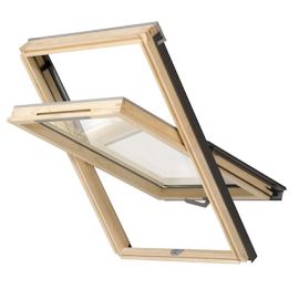 RoofLITE NITO Slimline DVX 500 C2A Vented Pine Centre Pivot Roof Window 55x78cm