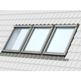 VELUX EKL UK04 S0312 Triple Combination Slate Flashing 100mm Gap 134x98cm