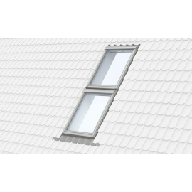 VELUX EKW FK06 S0122 Duo Combination Tile Flashing 100mm Gap 66x118cm