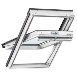 VELUX GGL CK06 2060 WHITE PAINT NOISE REDUCTION CENTRE PIVOT ROOF WINDOW 55X118CM