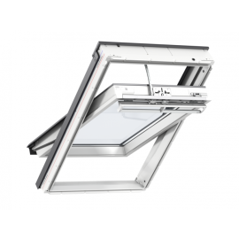 VELUX INTEGRA GGU SK06 007030 Solar White Polyurethane Laminated Centre Pivot Roof Window 114x118cm