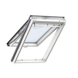 VELUX GPU CK04 0062 White Polyurethane Triple Glazed Noise Reduction Top Hung Roof Window 55x98cm