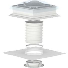 VELUX TCF 0K14 1010 14" Flexible Sun Tunnel For Flat Roof 35cm